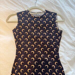 Marine Serre Brown Moon Tank Top